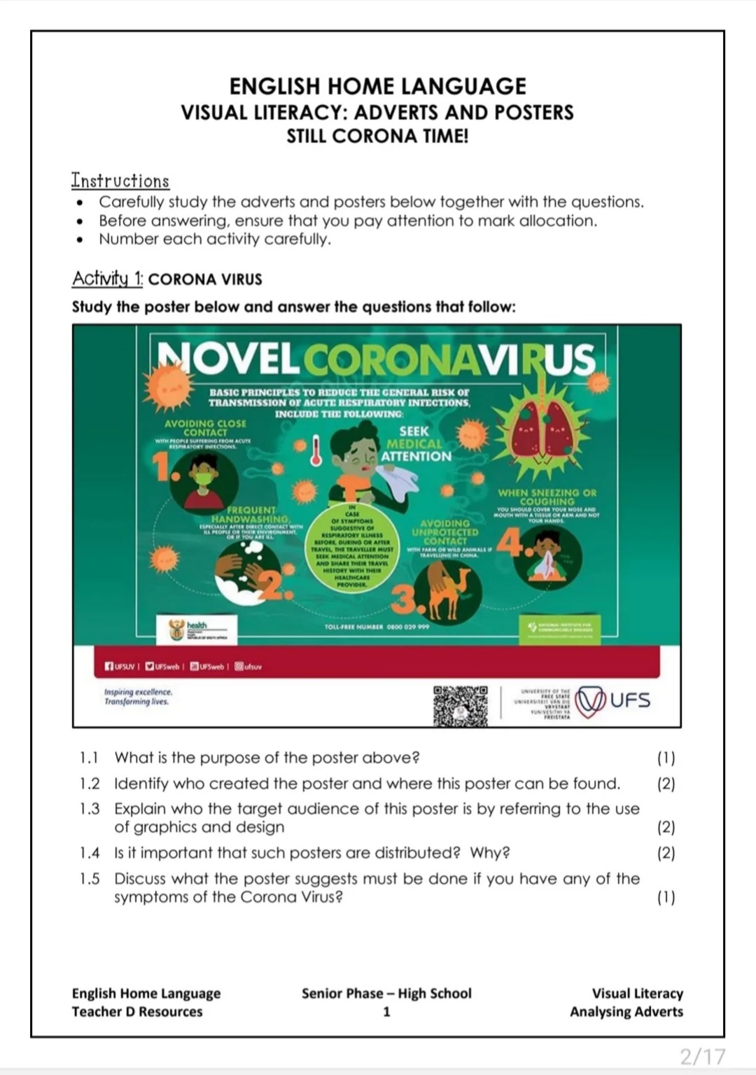 English Cartoon and Advertisement analysis revision - Image 2