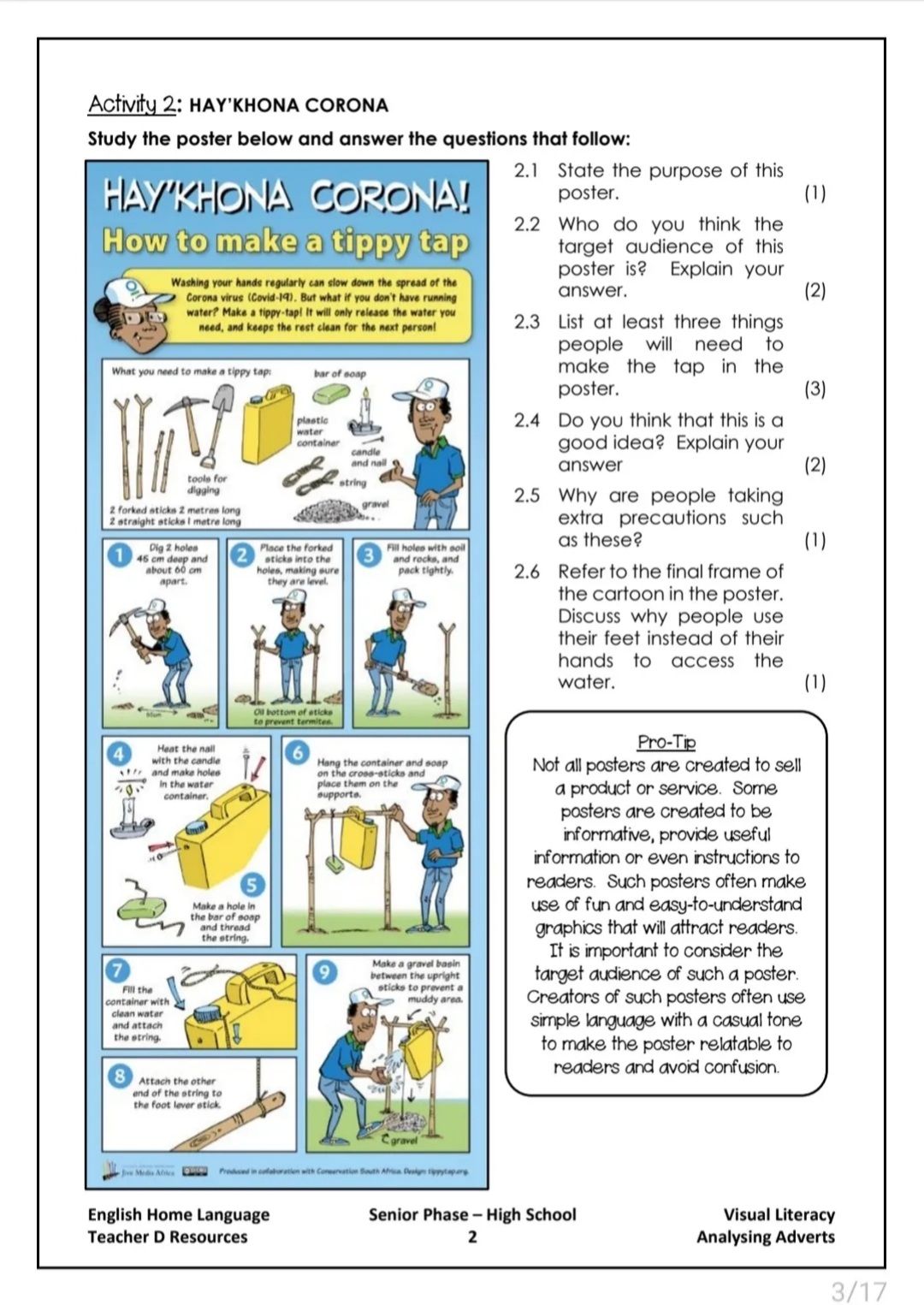 English Cartoon and Advertisement analysis revision - Image 3