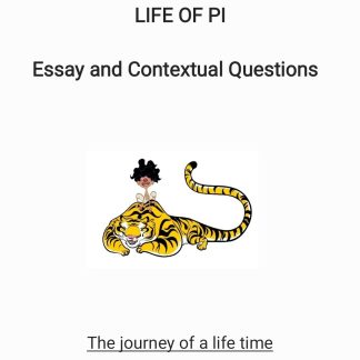 Life of PI Essay and Contextual Questions and Answers Revision