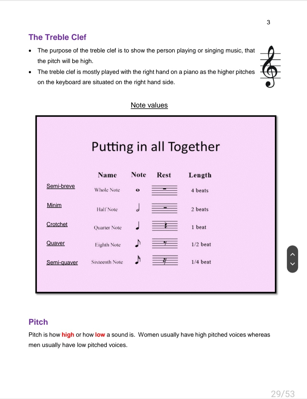 Grade 7 Music Literacy Summary - Image 7