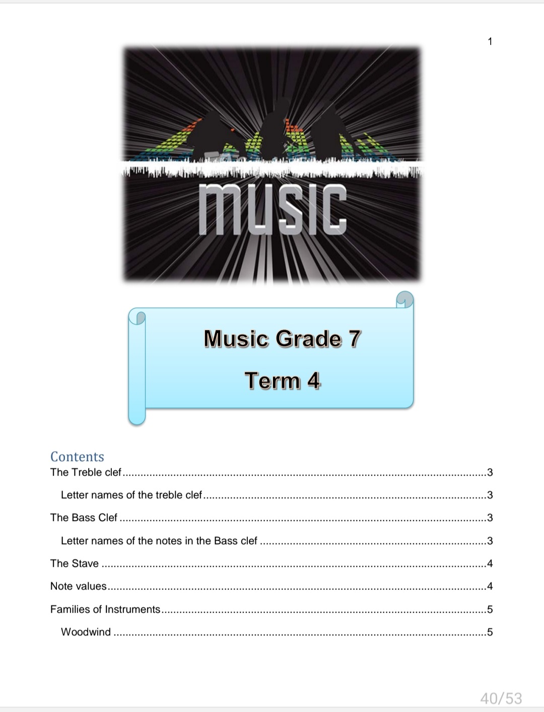 Grade 7 Music Literacy Summary - Image 8