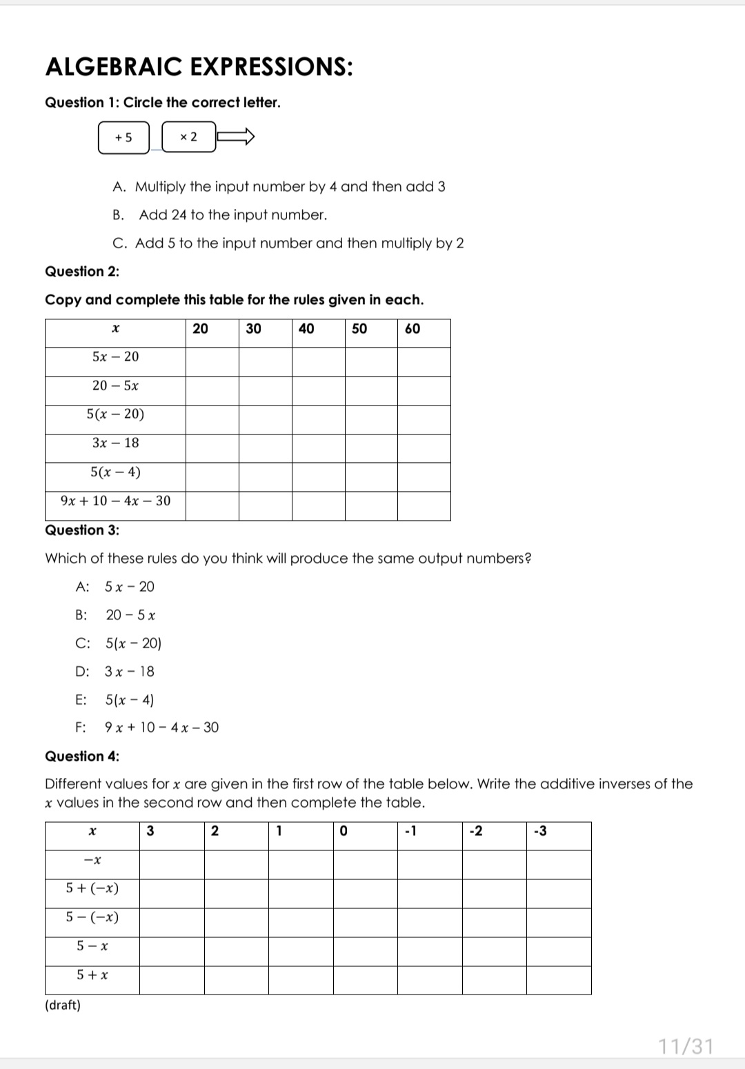 Grade 7 Mathematics Term 3 + 4 Revision - Image 3
