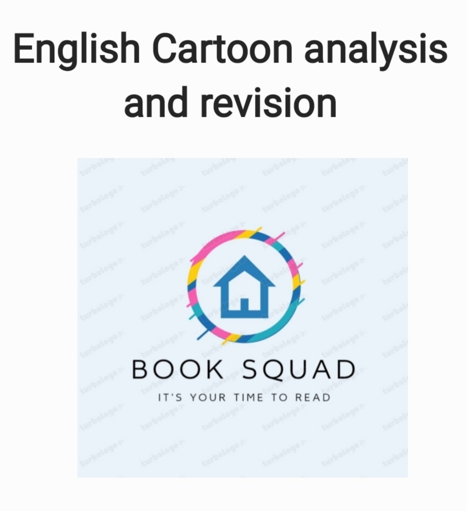 English Cartoon and Advertisement analysis revision