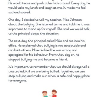 Grade 1 and 2 Comprehension Tests with questions