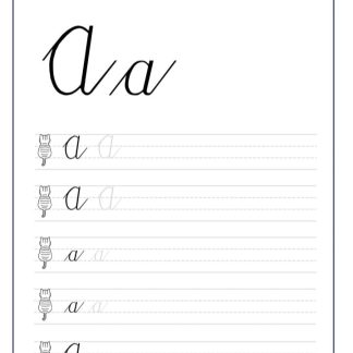 Cursive Writing booklet for kids