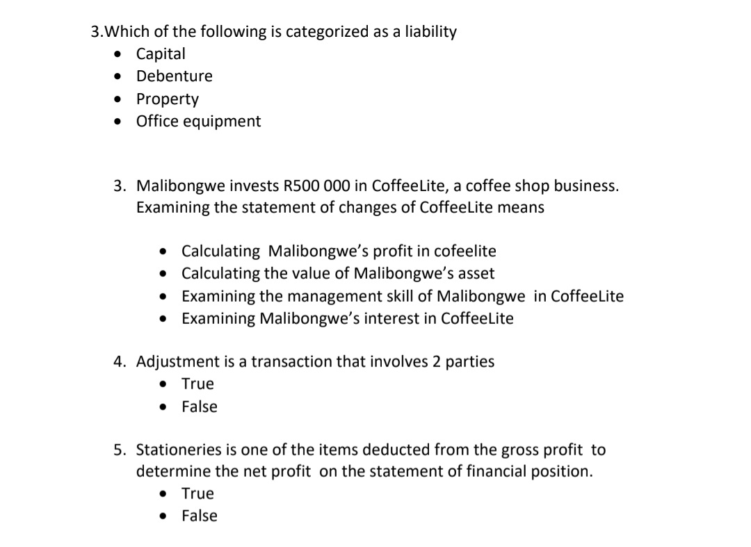 Mancosa Introduction to financial Accounting KCQ 1 - Image 2