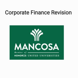 Mancosa Corporate Finance Revision