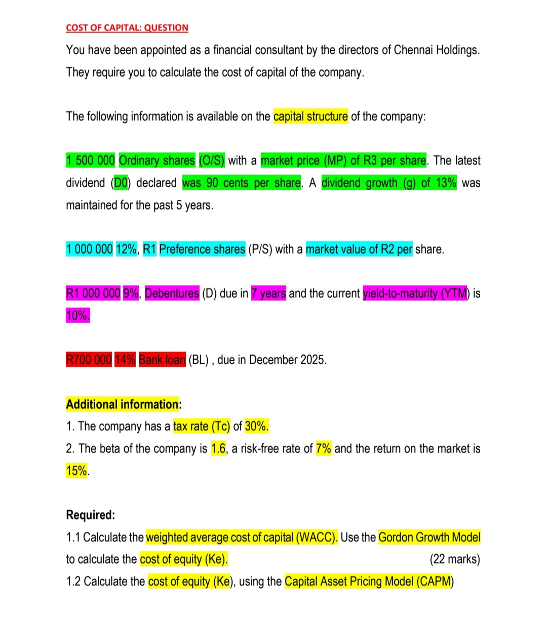 Mancosa Corporate Finance Revision - Image 2