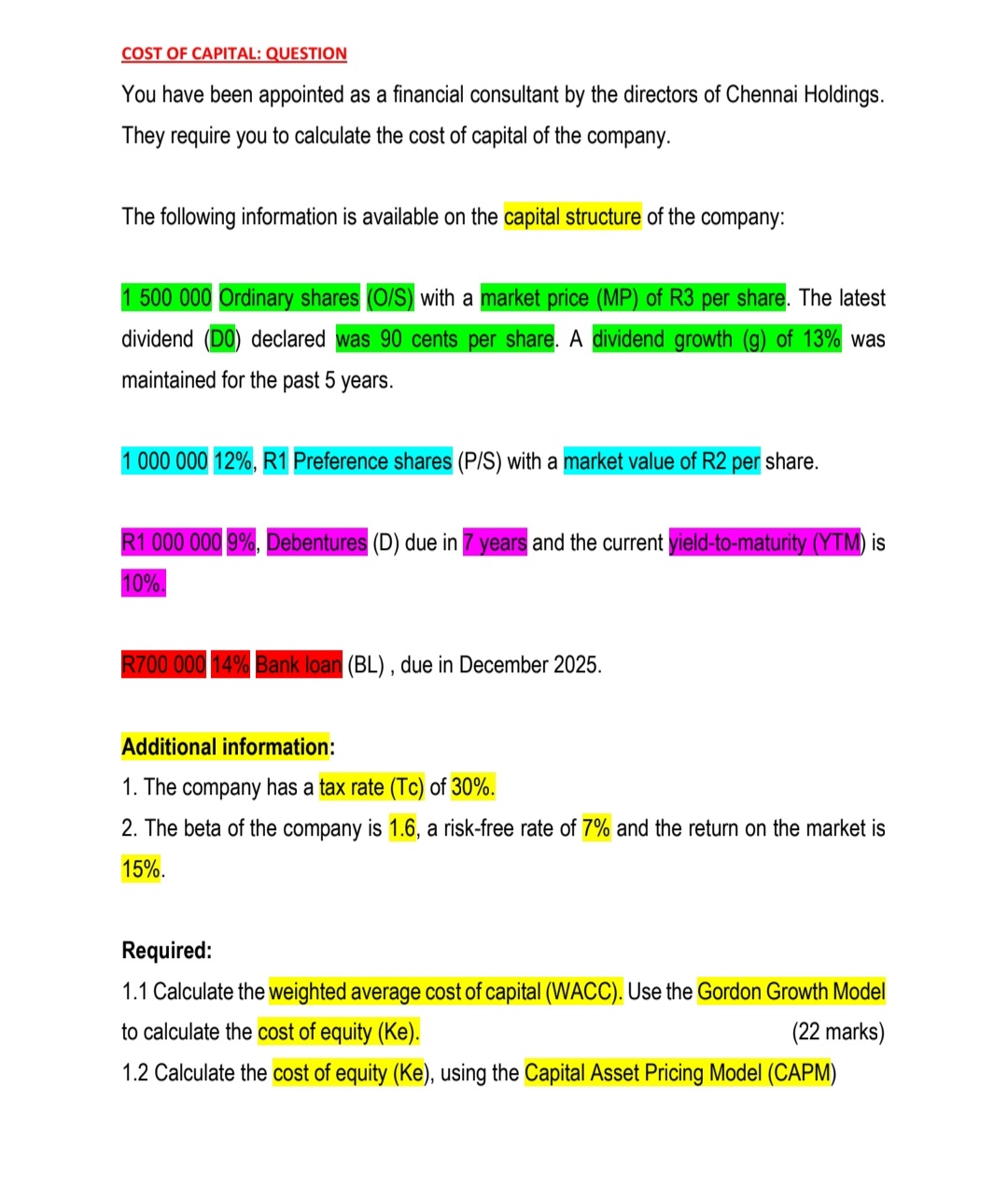 Mancosa Corporate Finance Revision - Image 4