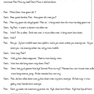 Graad 1 en Graad 2 Begripstoetse (Stel 3)