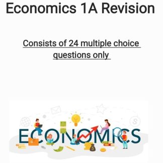 Economics 1A revision