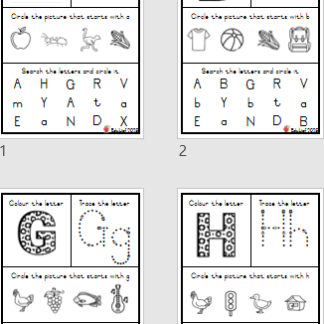 Colour, Trace, Circle, and Search the letter