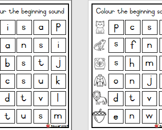 Colour the Beginning sound