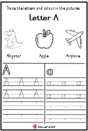 Tracing Alphabet 6