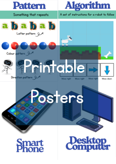 Grade R Coding and Robotics printable posters