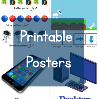 Grade R Coding and Robotics printable posters