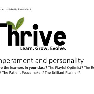 Temperament and personality