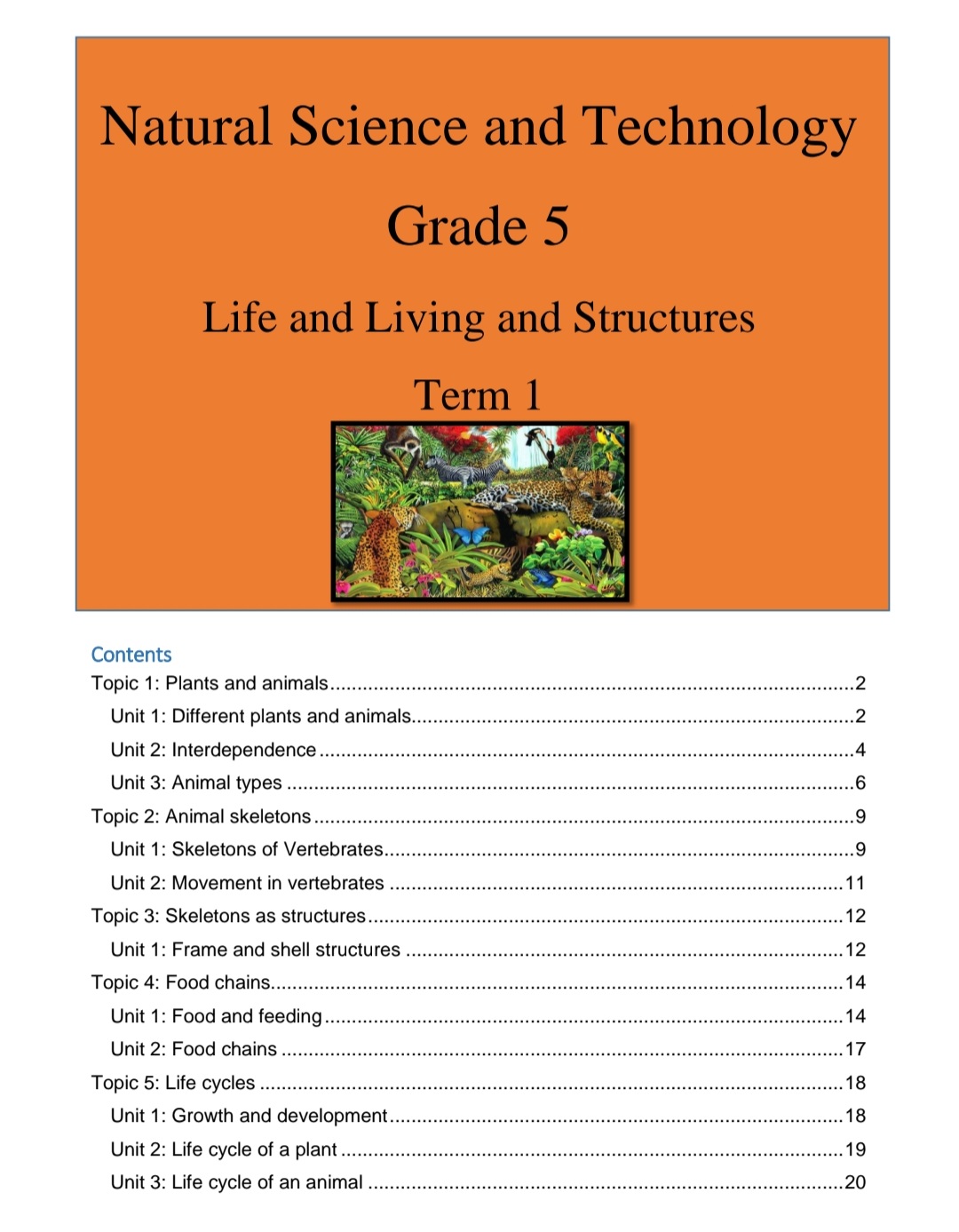 Grade 5 Natural Sciences and Technology Summary (Term 1 -4) - Image 2