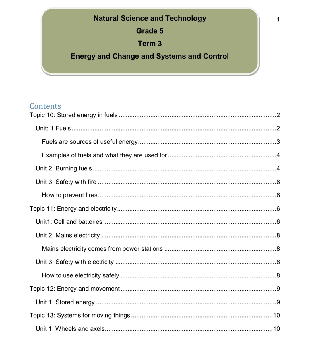 Grade 5 Natural Sciences and Technology Summary (Term 1 -4) - Image 7