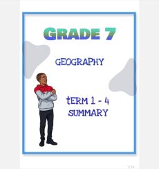 Grade 7 Geography Summary (Term 1 - 4)