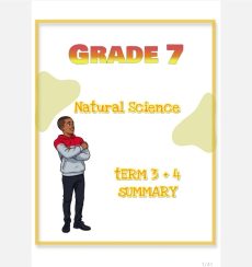 Grade 7 Natural Science Summary (Term 3 + 4)