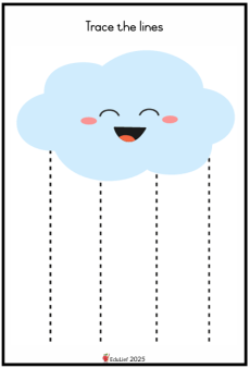 Grade R Trace the lines 2 (Age: 3- 6 years)