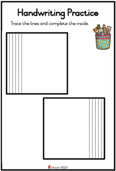 Grade R Mathematics Trace the lines 3 (Age 3-6 years)