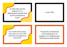 Sample Pack: S v Mkwanyane Case Study Flash Card Deck
