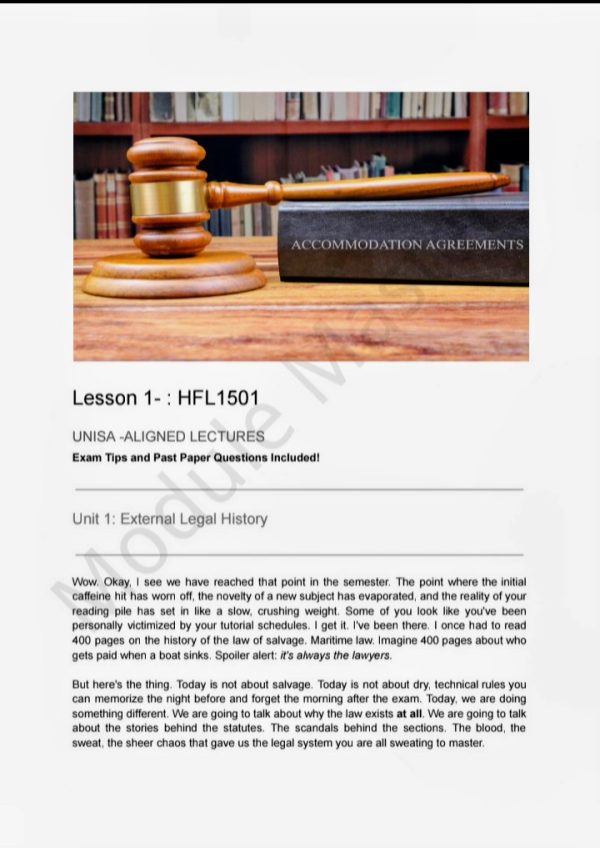 HFL1501 Lesson 1-2 : UNISA-aligned Lectures plus Exclusive Exam Tips ...