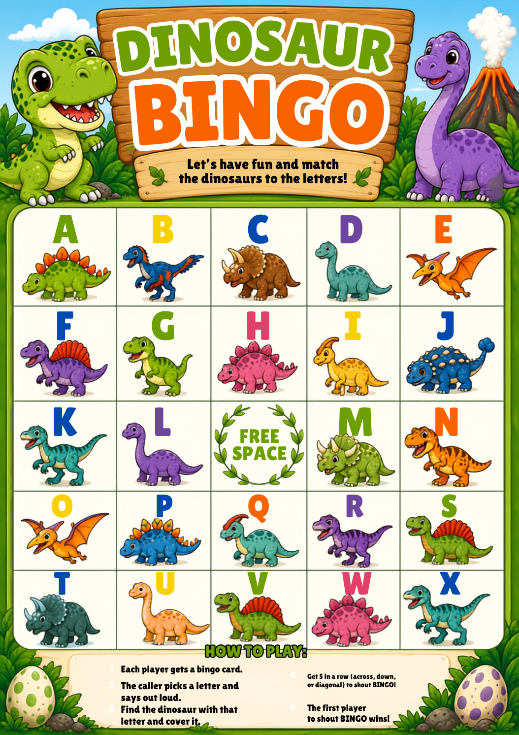 Dinosaur A–Z Activity Book | Alphabet Learning Activities for Kids - Image 8