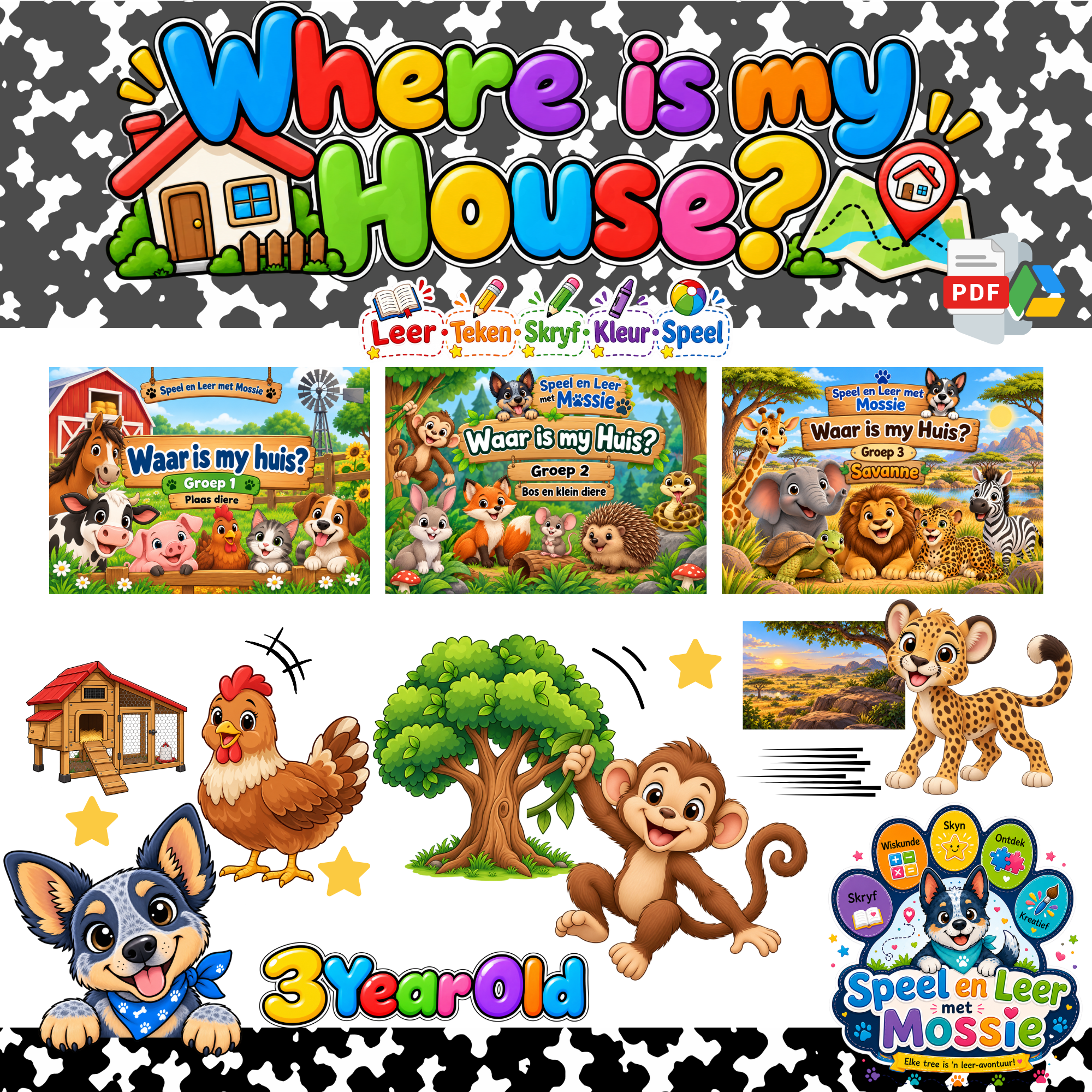 Where is my Home?- English Animal-Matching Game