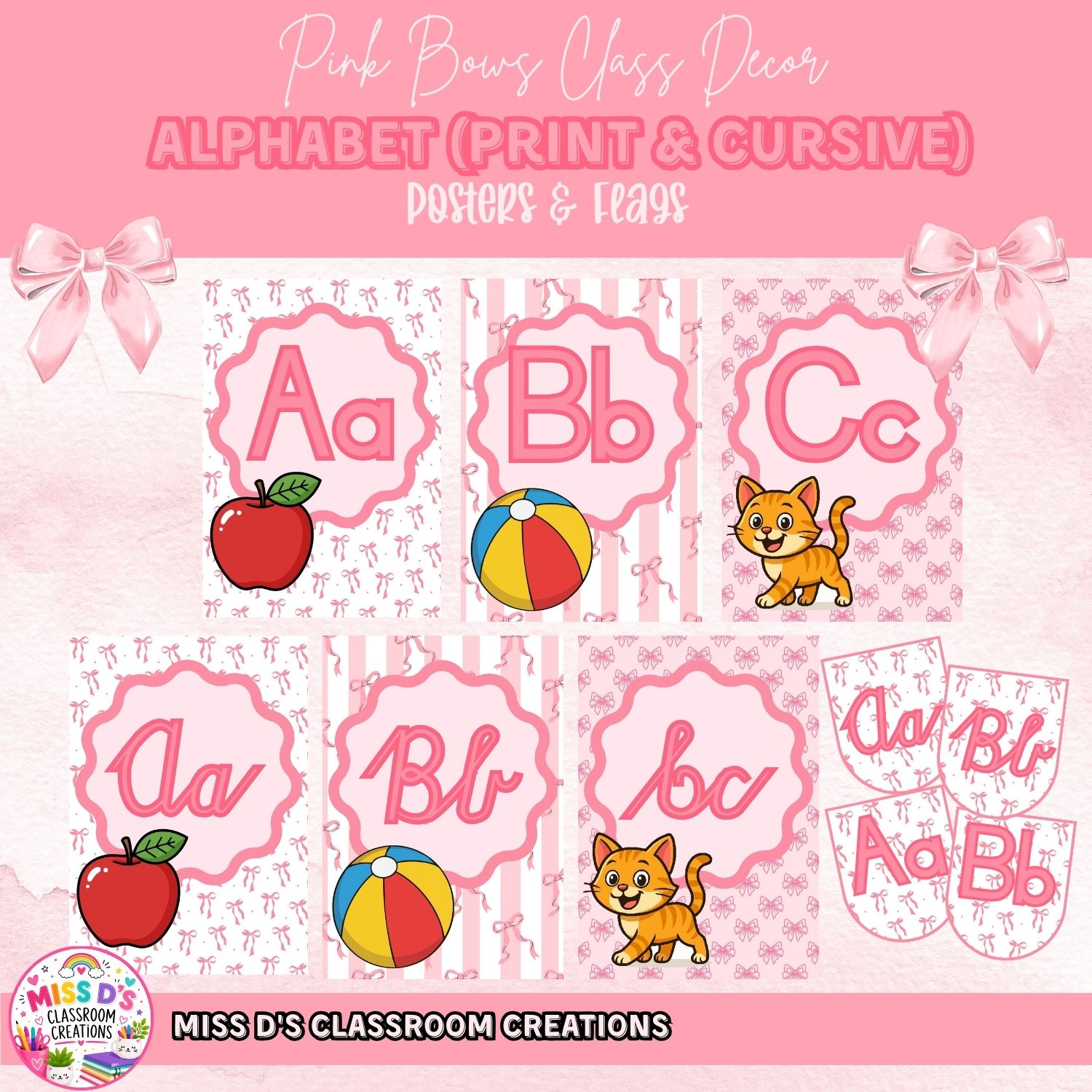 Pink Bows Classroom Decor Theme - Image 2