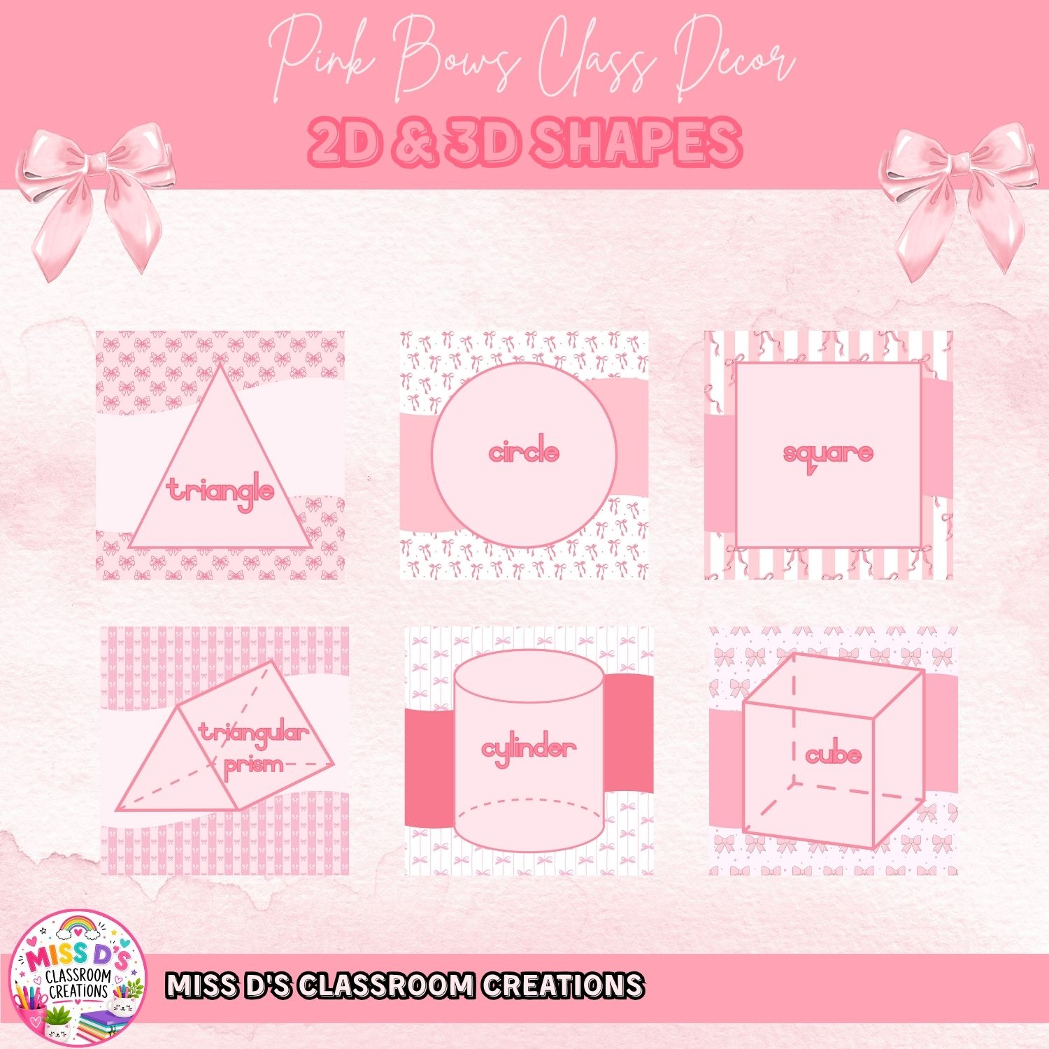 Pink Bows Classroom Decor Theme - Image 5