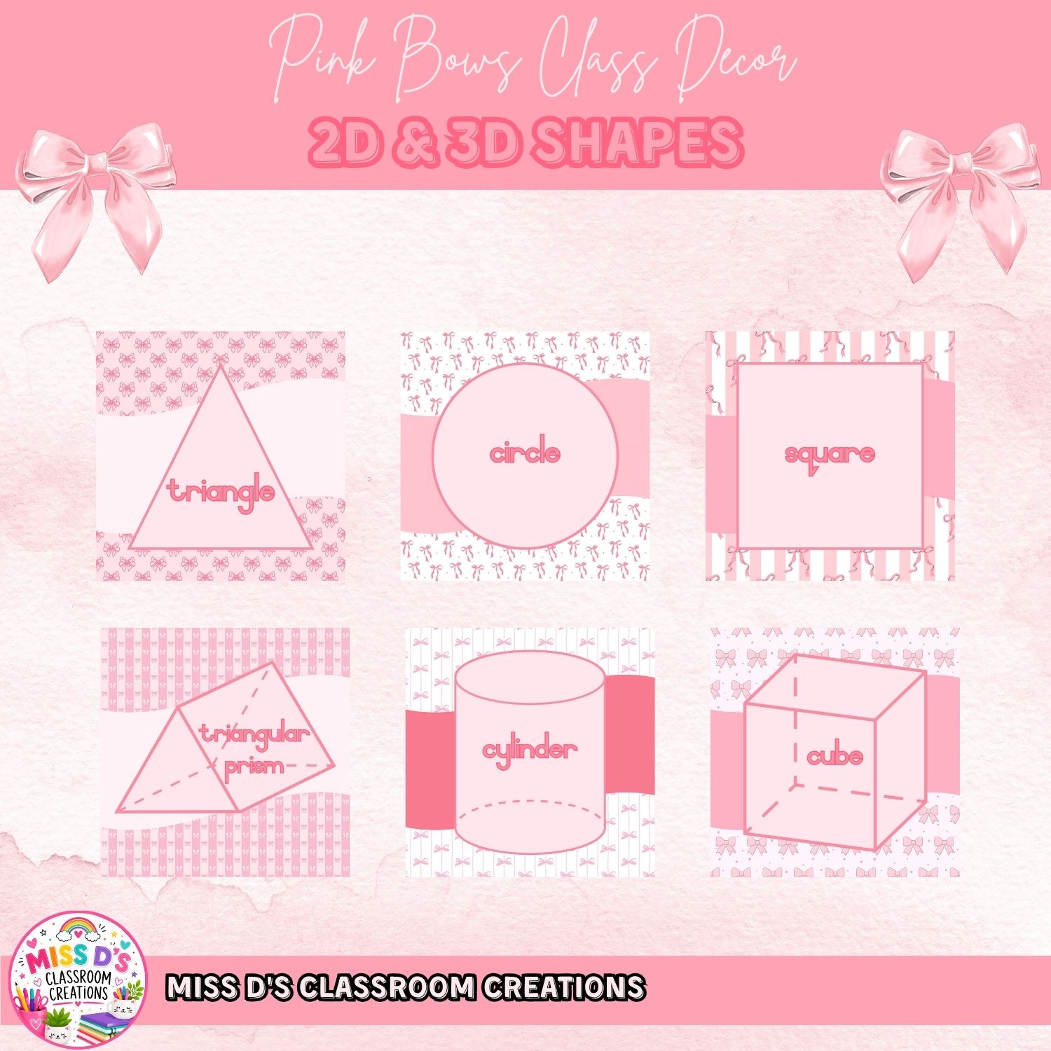 Pink Bows Classroom Decor Theme - Image 6