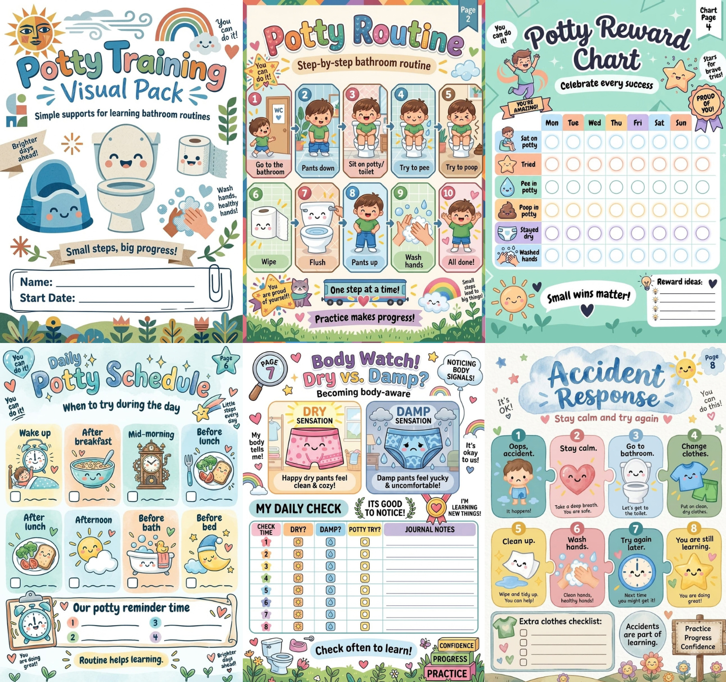 Potty Training Complete Support Pack